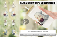 Glass Can Victorian Dollhouse Ghosts Product Image 1