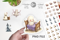 Victorian Dollhouse Ghosts Sticker Product Image 1
