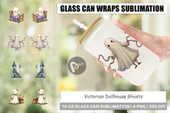 Glass Can Victorian Dollhouse Ghosts Product Image 1