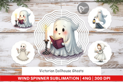 Wind Spinner Victorian Dollhouse Ghosts Product Image 1