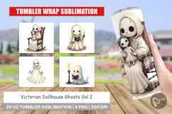 Tumbler Victorian Dollhouse Ghosts Product Image 1