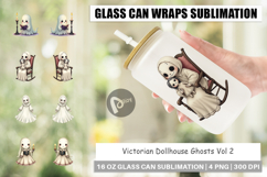 Glass Can Victorian Dollhouse Ghosts Product Image 1