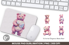 Victorian Elegance Mama Bear Mouse Pad Product Image 1