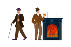 society victorian gentleman vector Product Image 1