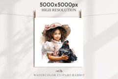 Victorian Girl With Chicken Royal Lady Vintage Romantic Art Flower Transparent Print junk journal collage scrapbooking designs sublimation printable files  watercolor antique romantic girl illustration paper craft, Victorian Lady Chicken, Royal Women PNG