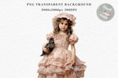 Victorian Girl With Chicken Royal Lady Vintage Romantic Art Flower Transparent Print junk journal collage scrapbooking designs sublimation printable files  watercolor antique romantic girl illustration paper craft, Victorian Lady Chicken, Royal Women PNG