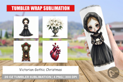 Victorian Gothic Christmas Tumbler Product Image 1