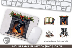 Victorian Gothic Christmas Mouse Pad Product Image 1