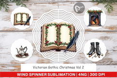 Victorian Gothic Christmas Wind Spinner Product Image 1
