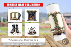 Victorian Gothic Christmas Tumbler Product Image 1