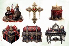 Victorian Gothic Sublimation Clipart Product Image 5
