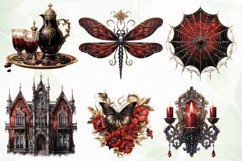 Victorian Gothic Sublimation Clipart Product Image 4