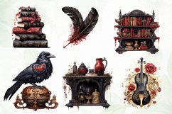 Victorian Gothic Sublimation Clipart Product Image 3