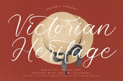 Victorian Heritage Beautiful Script Font Product Image 1