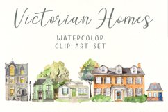 Victorian Homes Clip Art Set Product Image 1