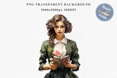 Victorian Lady Clipart Royal Vintage Women PNG Romantic Girl Flower  Transparent Print junk journal collage scrapbooking designs sublimation printable files watercolor antique romantic girl illustration paper craft, Victorian Lady Clipart, Royal Women PNG