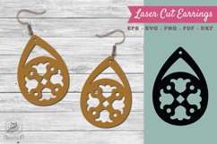 Victorian Laser Cut Earrings SVG 1 Product Image 1