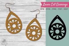 Victorian Laser Cut Earrings SVG 2 Product Image 1
