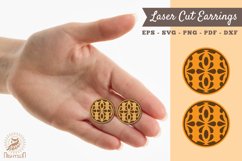 Victorian Laser Cut Earrings SVG 3 Product Image 1