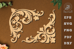 Victorian Lasercut Corner SVG Product Image 1