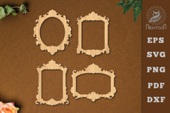 Victorian Lasercut Frame SVG Product Image 1