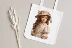 Victorian Little Girl Watercolor Sublimation clipart Product Image 7