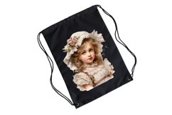 Victorian Little Girl Watercolor Sublimation clipart Product Image 8