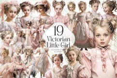 Victorian Little Girl Sublimation Bundle Product Image 1