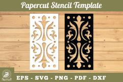 Victorian Paper Cut Stencil SVG Product Image 1