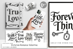 Victorian Romance Valentine Digital Paper Product Image 1