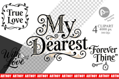 Victorian Romance Valentine Clipart Product Image 1