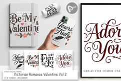 Victorian Romance Valentine Digital Paper Product Image 1