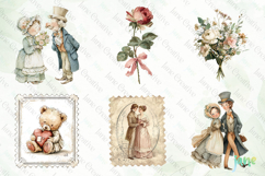 Victorian Valentine Bundle Clipart Product Image 8