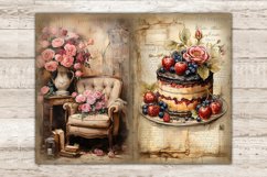 Victorian Valentines Day Junk Journal Page, Vintage Ephemera, GlamArtZhanna, Romantic Junk Journal Pages, Love Journal Cards, Junk Journal Paper Bundle, Victorian Images, Heart Picture Collage, Romantic Diary Pages, Junk Journal Supplies