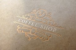 Luxury Vintage logo elegant flourishes line art Product Image 2