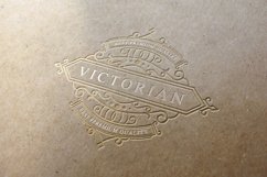 Luxury Vintage logo elegant flourishes line art Product Image 3