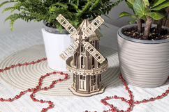 Victorian Windmill - Laser Cut File DIY project Product Image 2