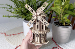 Victorian Windmill - Laser Cut File DIY project Product Image 5