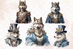 Victorian Wolf Watercolor Sublimation Product Image 2