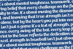 Victory Baseball - Modern Script Bold Product Image 14