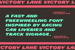 Victory Lane A Brush Font for Race Car Livery and Signage  Product Image 2
