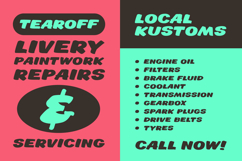 Victory Lane A Brush Font for Race Car Livery and Signage  Product Image 5