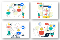 10 Conference Video Call Illustration Product Image 2