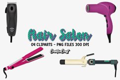 Hair Salon Clipart, beauty salon png graphic, illustrations Product Image 1