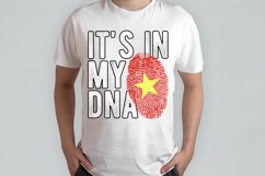 It&#039;s in my DNA Vietnam Flag Fingerprint PNG Sublimation Product Image 2