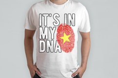 It's in my DNA Vietnam Flag Fingerprint PNG Sublimation Product Image 2