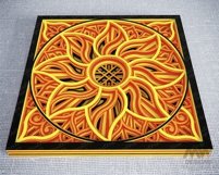3D SVG Shadow Box Mandala, Multi Layer Mandala SVG - 027SB Product Image 5