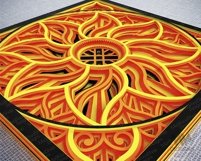 3D SVG Shadow Box Mandala, Multi Layer Mandala SVG - 027SB Product Image 7