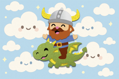 Viking Kawaii 3D SVG Product Image 4