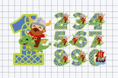 Viking Numbers 3D SVG Product Image 3